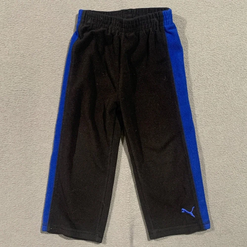 Puma Boy's Size 2T Fleece Tracksuit Set Blue Sweatshirt Pants‎ - Picture 4 of 6